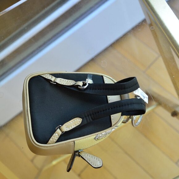 Coach CAP03 Mini Court Backpack Bag Charm With Lemon Print - Picture 5 of 9